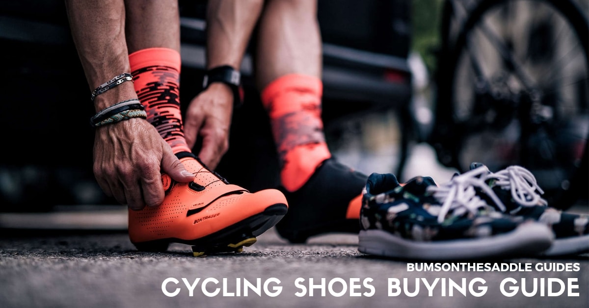 walking in cycling shoes