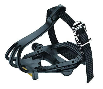 Pedals with toe clips