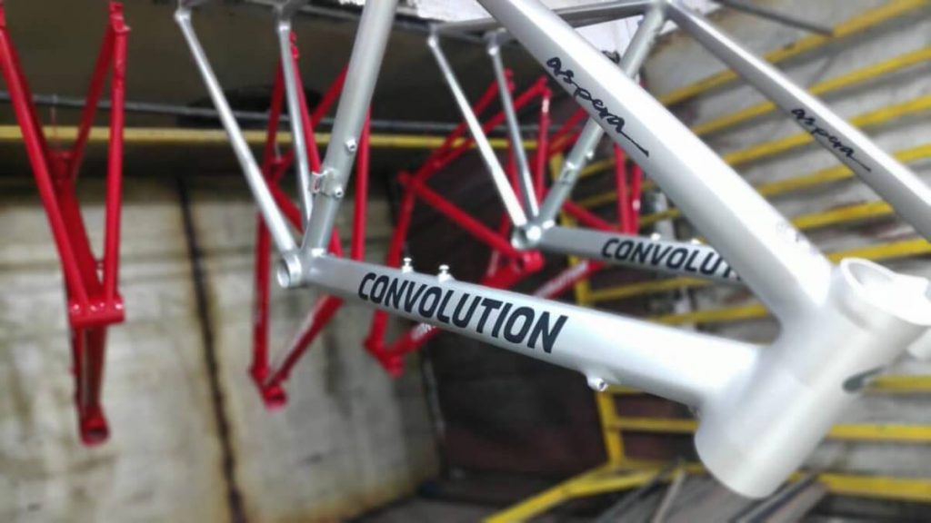 Convolution Aspera frames after being painted